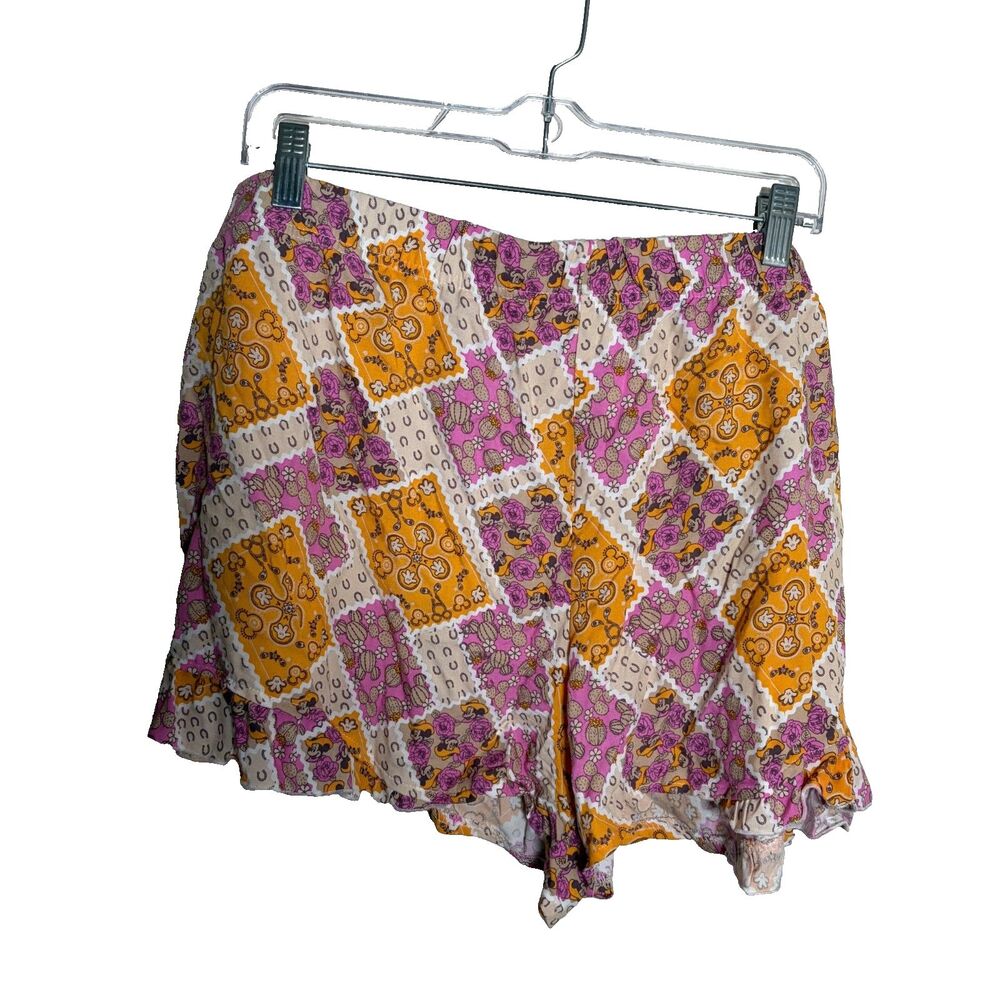 Disney Mickey Mouse Shorts Women's 2X Colorful Sleepwear Pajama Bottoms